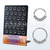 brselz3 display 30 aro contInuo acero quirurgico al por mayor