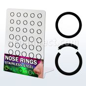 brsgt1 display 30 aros segmento pvd negro diametro 8mm 10mm distribuidor