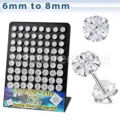 brv9 display 60 anillos banana ceja variados bolas conos uv reactivo 3mm colores mas vendidos 8mm distribuidor mayorista