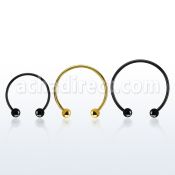 cbmtb5l barbell circular diametro acero 316l anodizado bolas 5mm usar como arete distribuidor mayorista