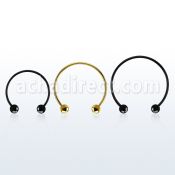 cbstb3l barbell circular diametro acero 316l anodizado bolas 3mm usar como arete al por mayor