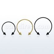 cbstcn3l barbell circular diametro acero 316l anodizado conos 3mm usar como arete distribuidor mayorista