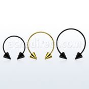 cbstcn5l barbell circular diametro acero 316l anodizado conos 5mm usar como arete al por mayor