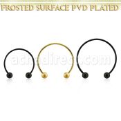 cbstfo3l barbell circular diametro acero 316l anodizado bolas 3mm acero esmerilado usar como arete al por mayor