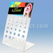 dac31 display acrilico piercings display vacio 35 agujeros plugs tornillo dilataciones tunel 3mm 12mm mayorista