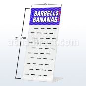 dac50 display acrilico vacio 40 clips cuerda goma venta