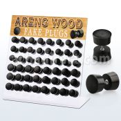 dacb163 display acrilico 48 plugs falsos madera areng barra acero quirurgico 8mm 10mm venta