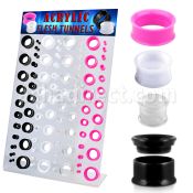 dapg69b display acrilico 88 dilataciones tunel acrilicas tornillo interno 3mm 20mm distribuidor mayorista