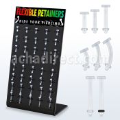 dfr40 display 40 retenedores retainers flexibles piercings labio ceja piercings ombligo lengua distribuidor mayorista