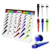 dmxp11 display 36 expansores acrilico uv anillo goma 3mm 10mm distribuidor