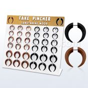 dmxp19 display 36 expansores falsos madera areng sawo barra acero 316l 4mm 8mm distribuidor mayorista