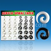 dmxp3 display 36 expansores espiral acrilico negro blanco 2 5mm 8mm venta