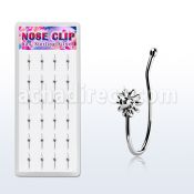 dncl1 caja display 24 piercings nariz clip plata 925 sol distribuidor mayorista