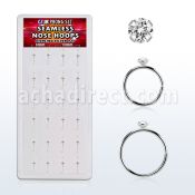dnsm148 caja 24 aro continuo nariz plata 925 0 6mm zirconia redonda 2mm 516 & 38 8mm & 10mm distribuidor