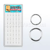 dnsm27 display 40 aros continuos plata 925 8mm 10mm venta