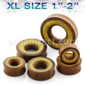 dpsjxl dilatacion tunel doble flare madera sawo xl incrustacion circular madera jaca al por mayor