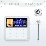 dwnb13 al por mayor caja 12 piercing nariz hueso oro blanco 14 kts 0 6mm zirconia formas cuadrado estrella tri corazon al por mayor