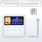 dwsc15 caja 9 piercing nariz l oro blanco 14 kts 0 6mm diamantes redondos 1 5mm mayorista