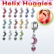 ehhmh pendiente huggie helix acero inoxidable luna corazon se vende por pieza distribuidor mayorista