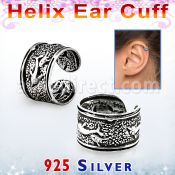 ehvcf22 piercing helix tipo ear cuff plata esterlina delfines griegos al por mayor