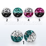 emfr6 bola 6mm multi cristal ferido colores rosca distribuidor mayorista