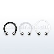 fcbeb barbell circular bio flexible bolas 3mm acero venta
