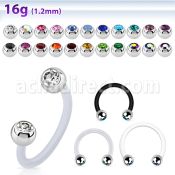 fcbejb3 barbell circular bio flexible bolas 3mm acero joya bisel distribuidor