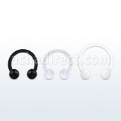 fcbevb barbell circular bio flexible bolas 3mm distribuidor