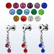 fpg4d4 dilatacion tunel acero quirurgico 5mm bolas s multi cristal ferido 5mm distribuidor mayorista