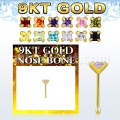 g9nbqm1 piercing nariz hueso oro cz cuadrado