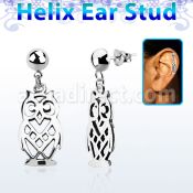 hexvd15 piercing helix plata esterlina lisa buho plata 925 colgado eja distribuidor