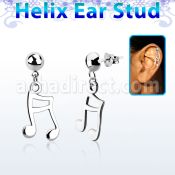 hexvd20 piercing helix plata esterlina 925 lisa signo melodia colgado eja distribuidor mayorista