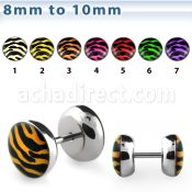 ilpa plug falso acero quirurgico logo piel tigre anillos goma distribuidor mayorista