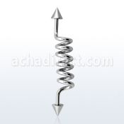 indcn5 barbell industrial espiral acero quirurgico conos 5mm al por mayor