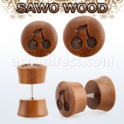 iplswd plugs falso madera sawo barra acero quirurgico logo cerezas rayado laser distribuidor mayorista