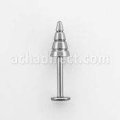 lbcn4b labret acero quirurgico cono perforado 4mm venta