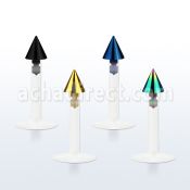 lbitcn labret bio flexible cono acero anodizado 3mm presion distribuidor