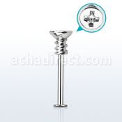 lbscw2 labret acero quirurgico tornillo estrella mayorista