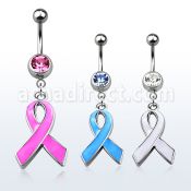 mcd501 piercing ombligo acero quirurgico bola joya bisel 8mm lazo pintado colgado 10mm al por mayor