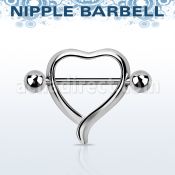 npsh11 pezonera corazon barbell acero 316l bolas 5mm la pezonera esta plata 925 15mm mayorista