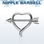 npsh12 pezonera corazon barbell pezon acero quirurgico cono 4mm final flecha diametro 16mm venta