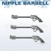 npsh23 barbell pezon acero quirurgico piscola detalles negro la pistola esta plata 925 distribuidor