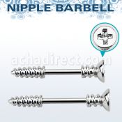 npsh5 barbell pezon acero quirurgico tornillo estrella rosca rosca distribuidor