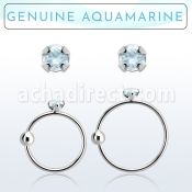nrge8 aro nariz plata 925 0 6mm bola aguamarina 2mm distribuidor mayorista