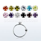 ns05z2m aro nariz plata 925 0 6mm bola cierre zirconia redonda 2mm 8mm venta