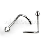 nscn piercing nariz l acero quirurgico brillo espejo cono 2mm distribuidor mayorista