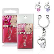pknp16 piercing falso pezon manzana zirconia redonda 1 pieza distribuidor
