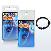 pksc8 surtido piercings falsos clips nariz falsos plata esterlina 925 negro bola 2mm 10mm 1 pieza venta