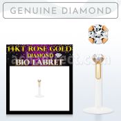 rbidi labret bio flexible transparente oro rosa 14 kts presion diamante autentico 1 5mm distribuidor mayorista
