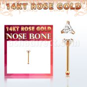 rnbtc1 piercing nariz hueso oro rosa 14 kts 0 6mm zirconia tri 3mm venta